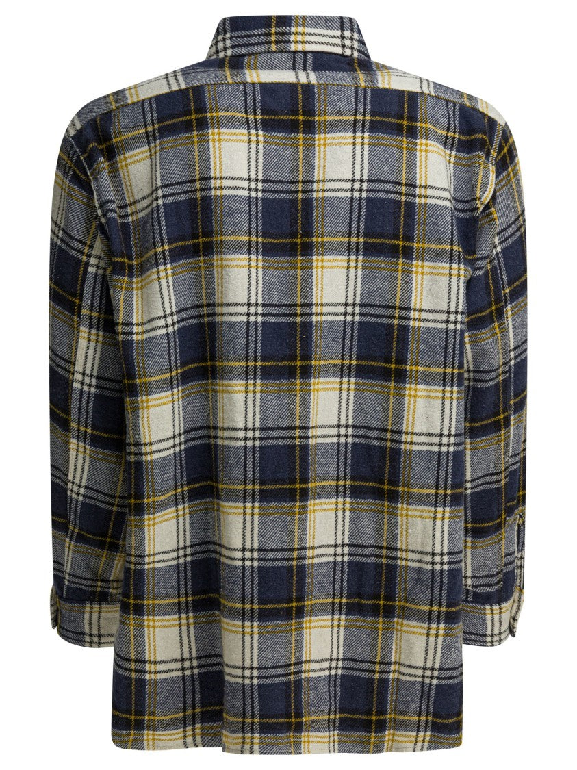 Beams Plus Plaid Cotton-Polyester Blend Casual Shirt