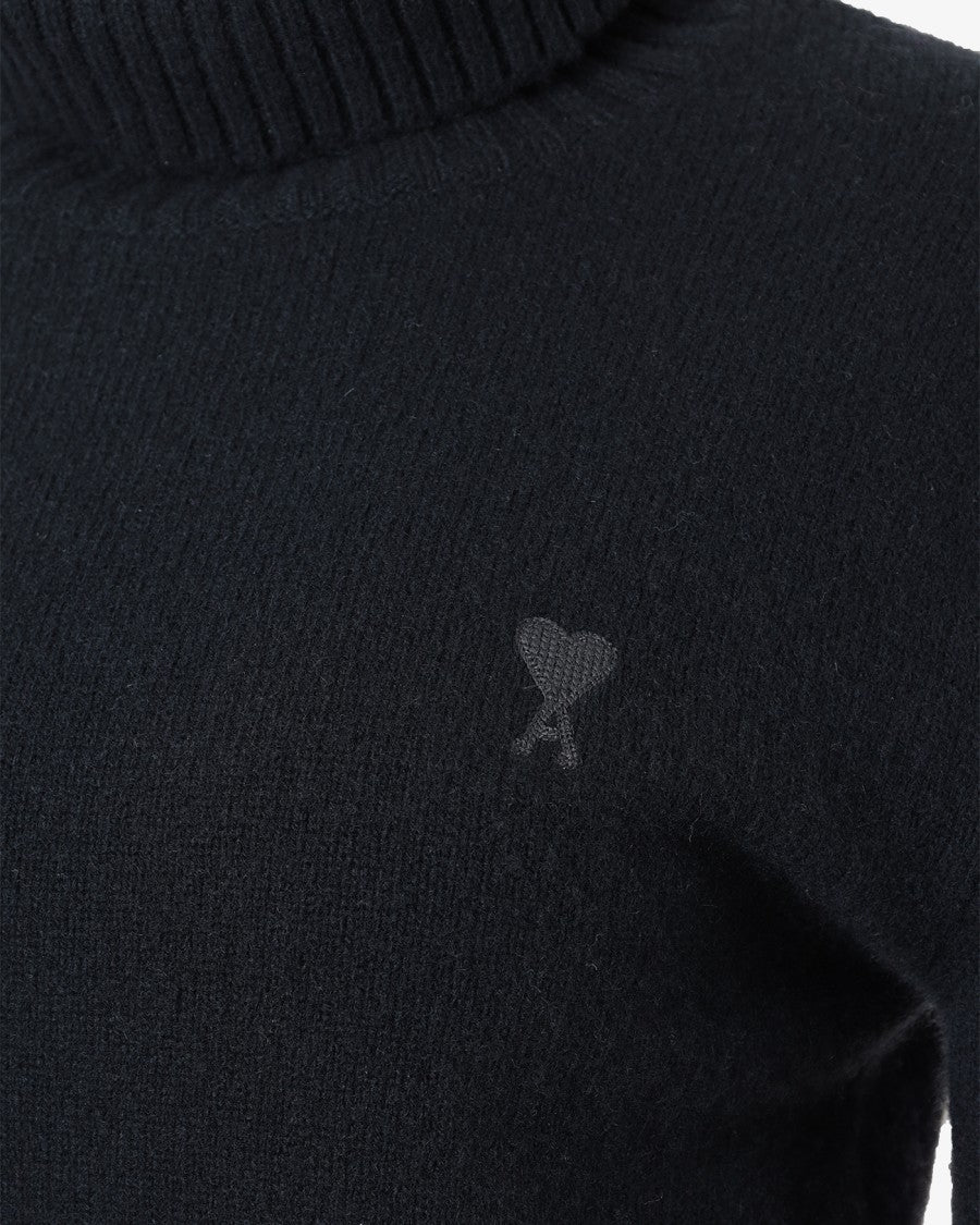 Ami Recycled Cashmere Turtleneck Sweater