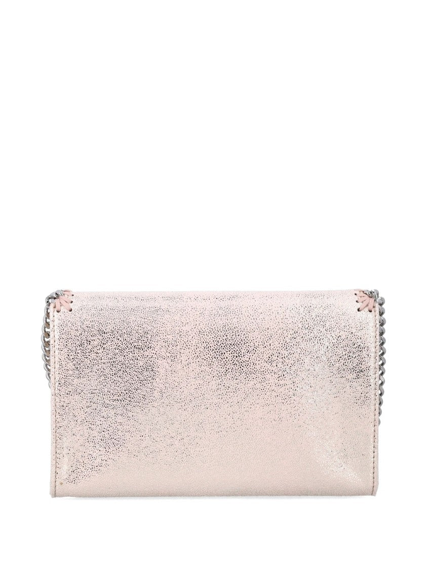 Stella Mccartney Silver Polyester Falabella Wallet Chain Clutch