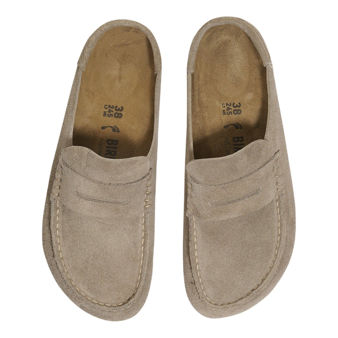 Birkenstock Naples Wrapped Loafers With Exposed Stitching And Eva Sole