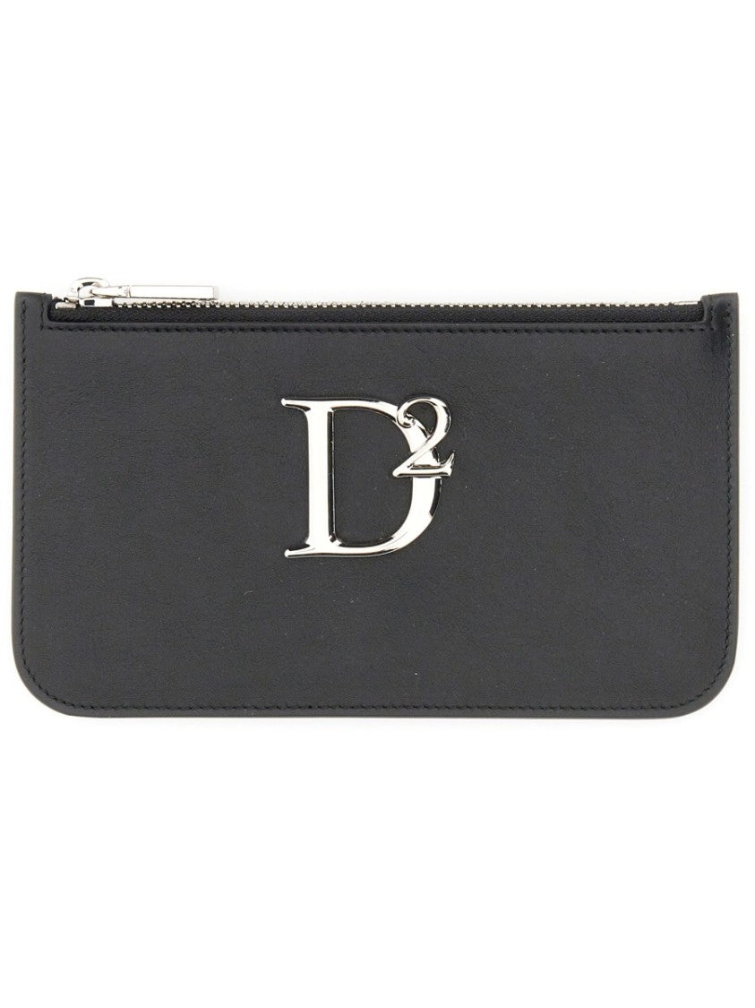 Dsquared2 Rectangular Leather Pouch