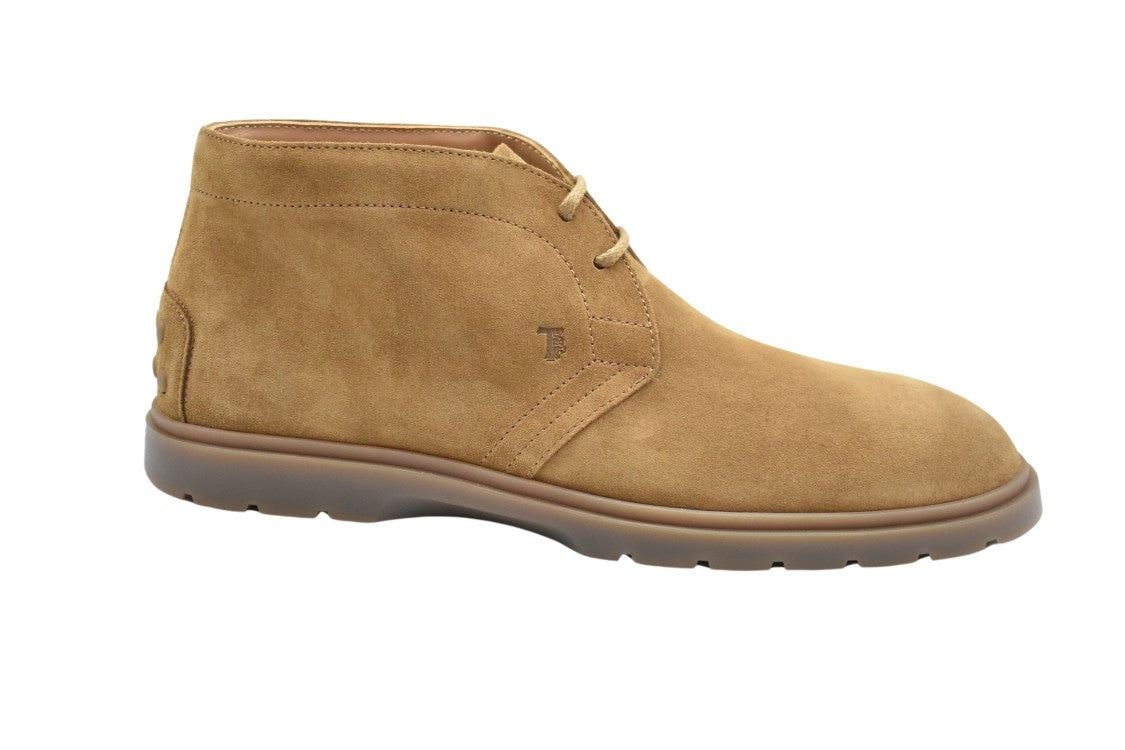 Tod's Laced Flat Shoes With Suede Finish And Sole