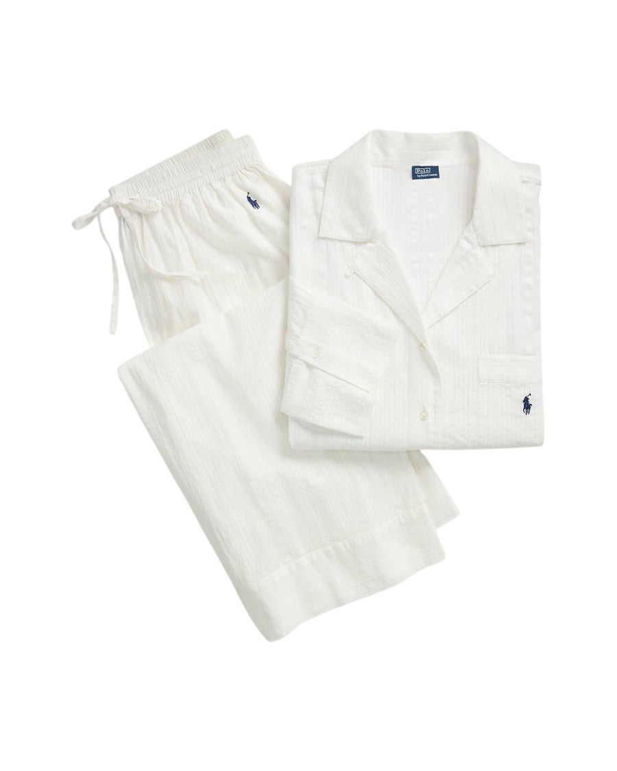 Polo Ralph Lauren Striped Poplin Shirt & Pant Pj Set - 4P0516