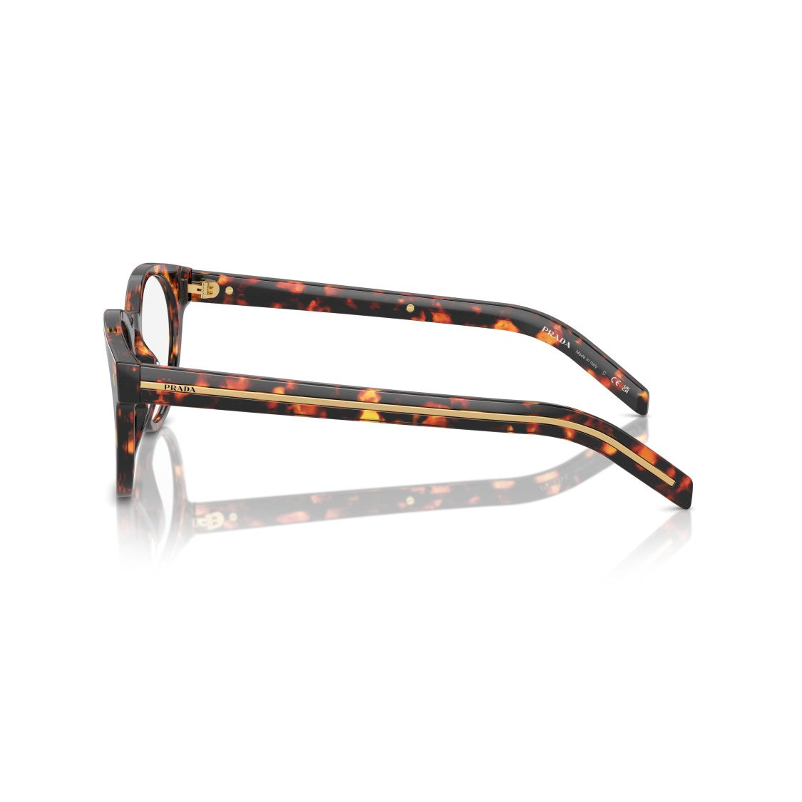 Prada 0Pr A14v Round Acetate Eyeglasses