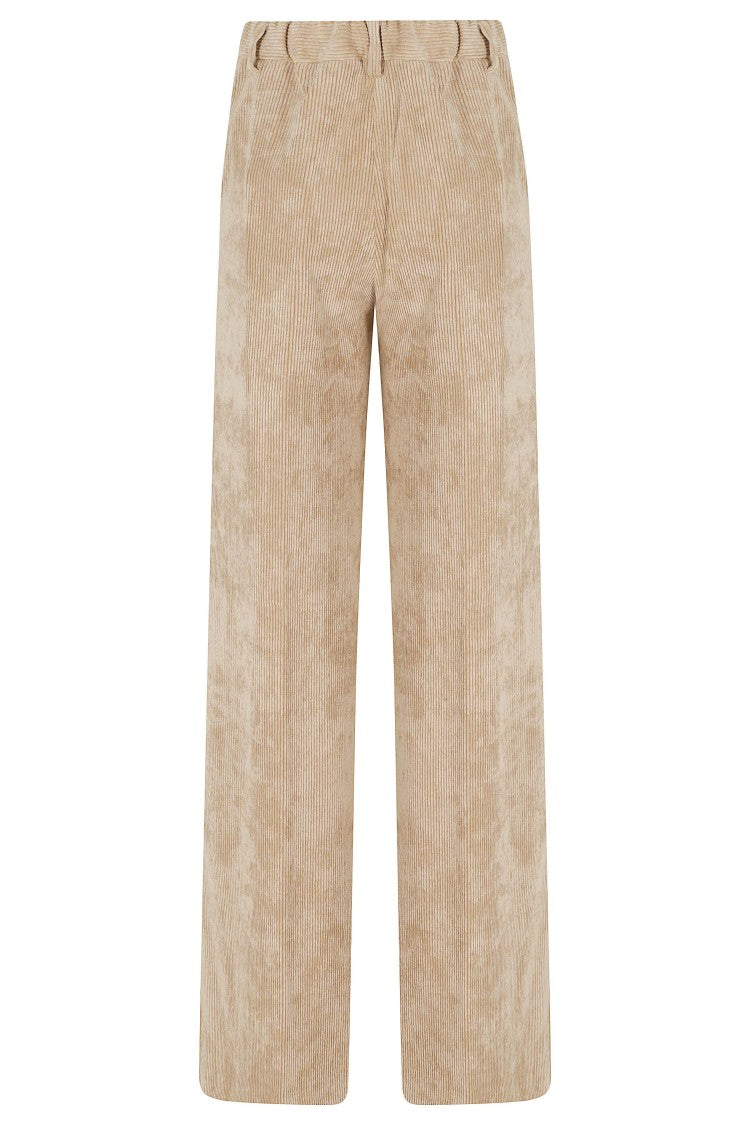 Herno Light Camel Polyester-Blend Pants