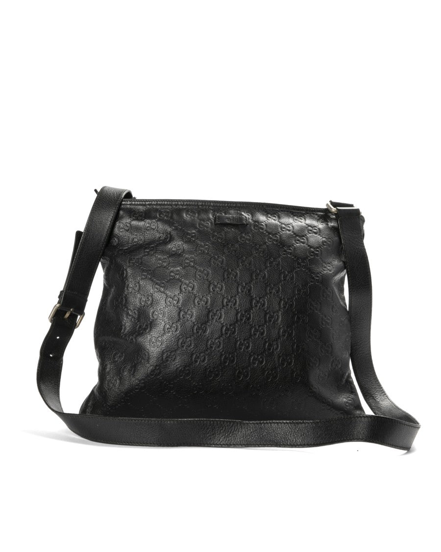 Gucci Men's Gg Ssima Shoulder Bag In Black