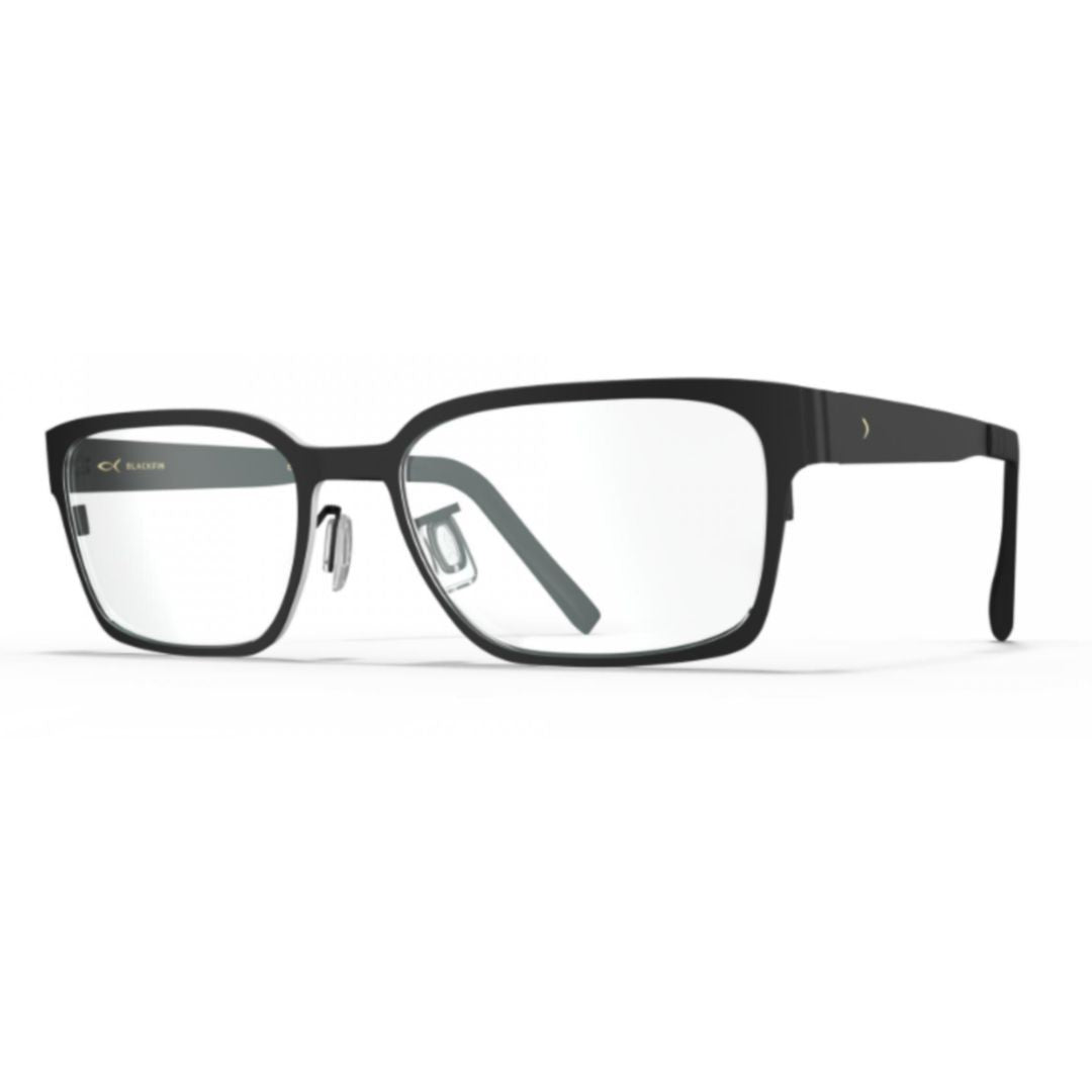 Blackfin Bf1059 Mayne Sleek Rectangular Frame Eyeglasses With Matte Black Finish