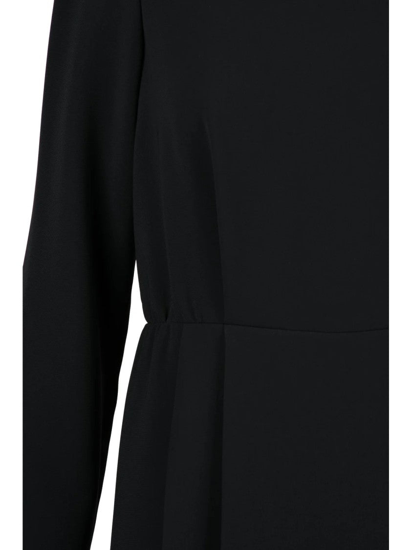 Aspesi Black Triacetate-Blend Zip Short Dress