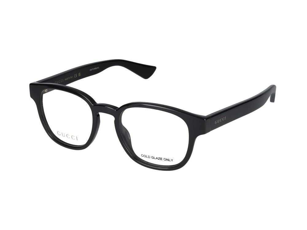 Gucci Black Bold Square Frame Eyeglasses