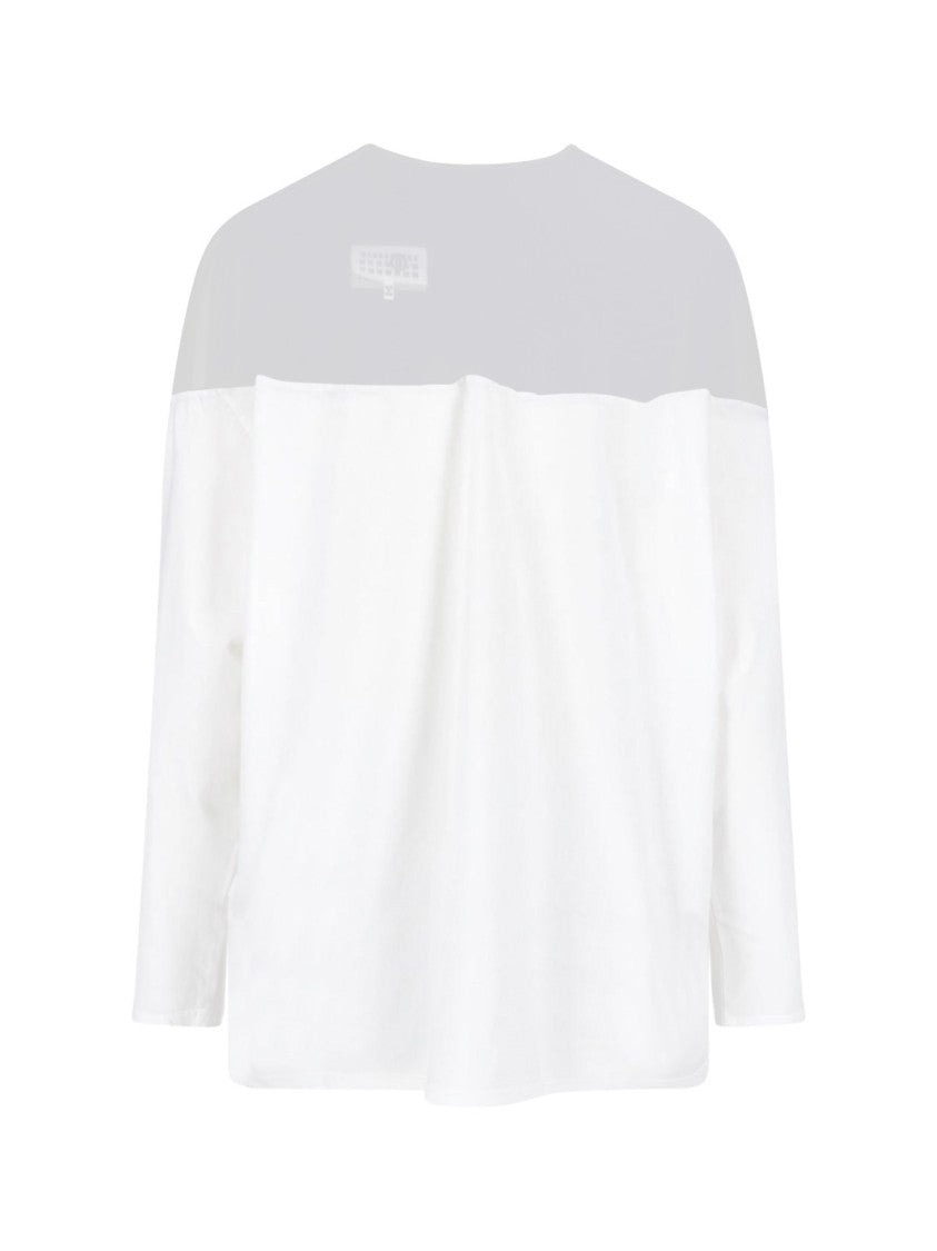 Mm6 By Maison Margiela Long-Sleeve Top With Bold Graphic Print