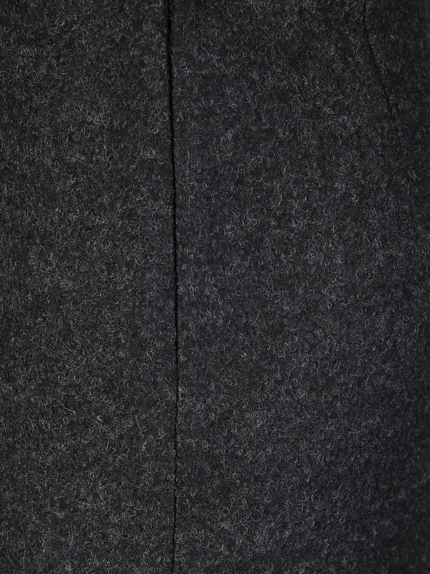 Victoria Beckham Pencil Skirt With Front Slit And Asymmetric Hem