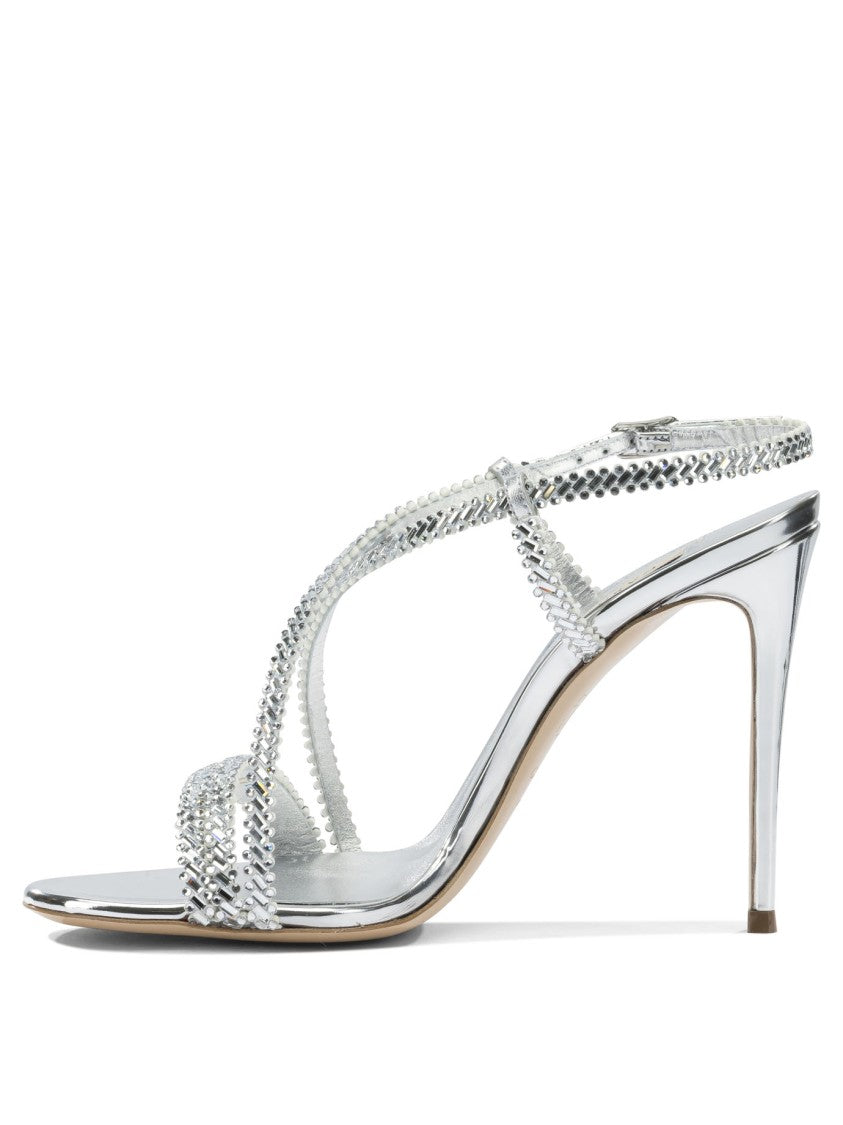Casadei High Stiletto Sandals With Braided Straps