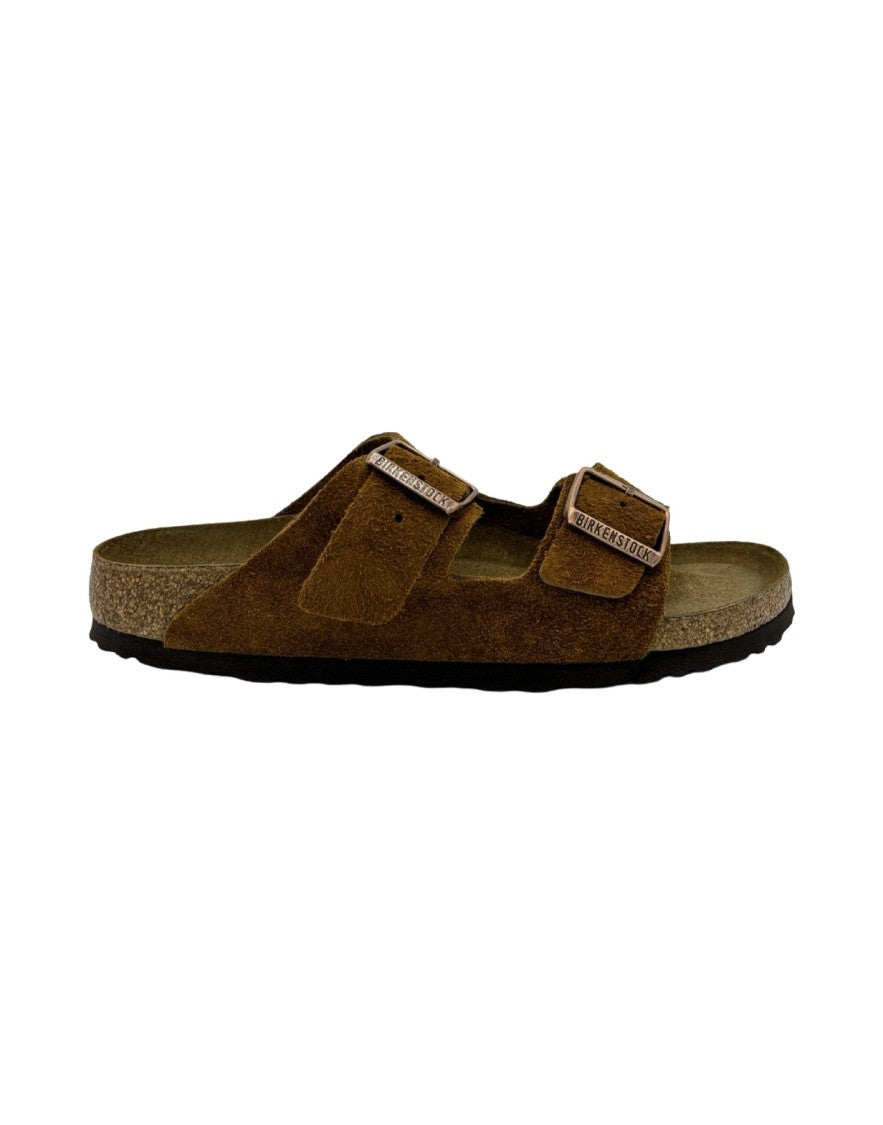 Birkenstock Suede Two-Strap Sandals With Adjustable Buckles