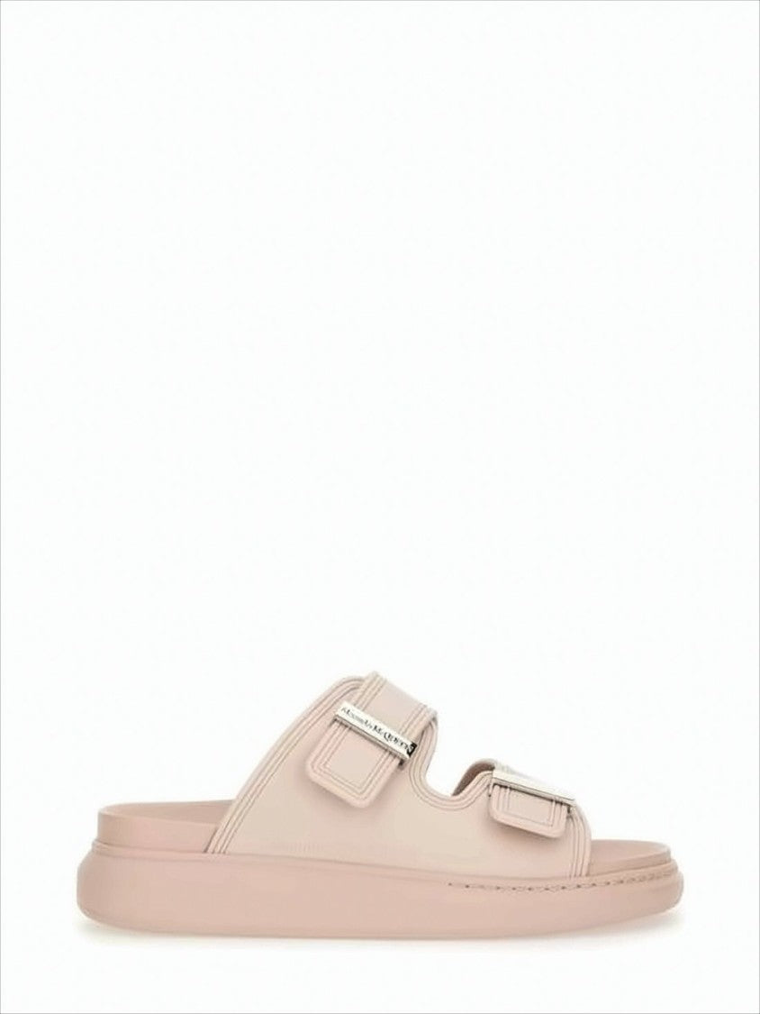 Alexander Mcqueen Minimalist Rubber Mules With Adjustable Straps