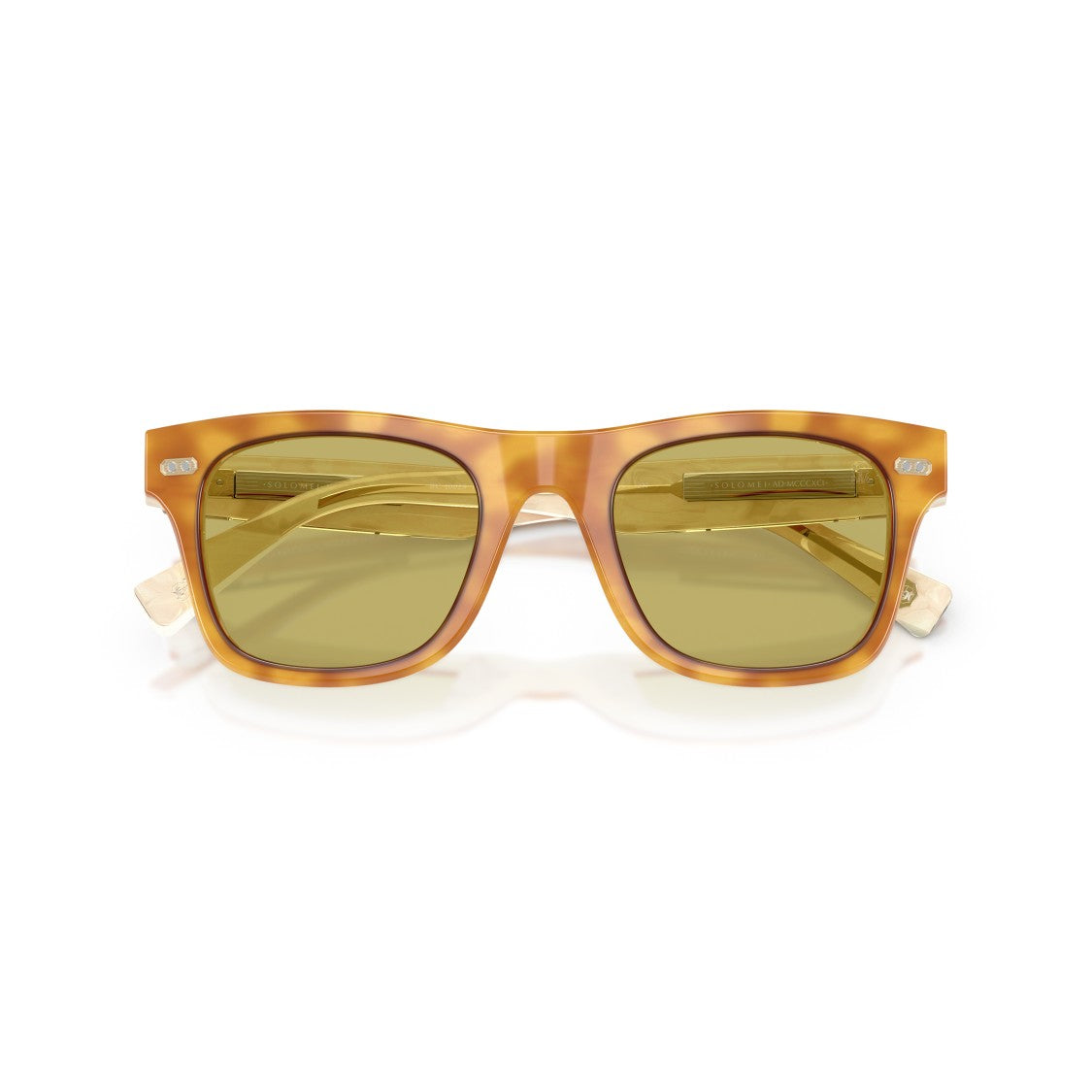 Brunello Cucinelli 0Bc4002s Bold Acetate Square Frame Sunglasses With Tortoiseshell Pattern