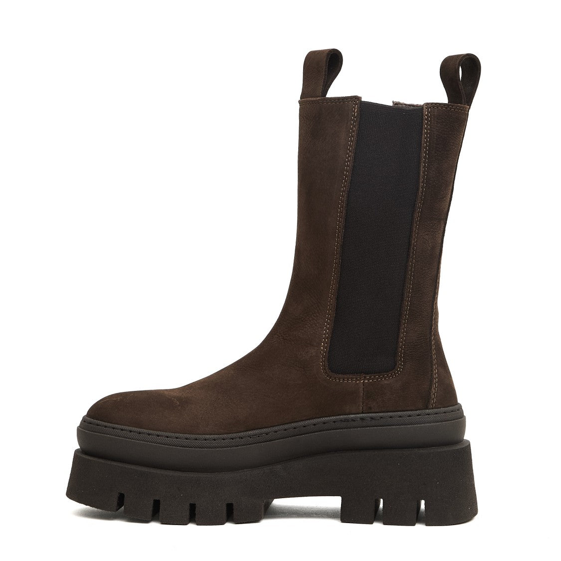 Copenhagen Chocolate Suede High-Top Chelsea Boot