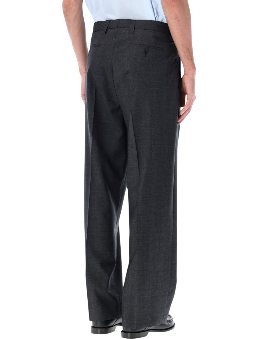 Mfpen Classic Wide Leg Double Pleat Trousers