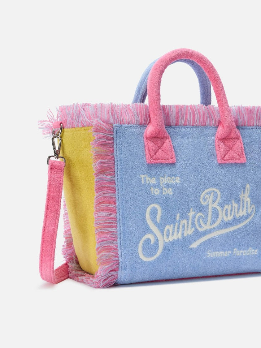 Mc2 Saint Barth Terry Cloth Tote Bag With Color-Block Design