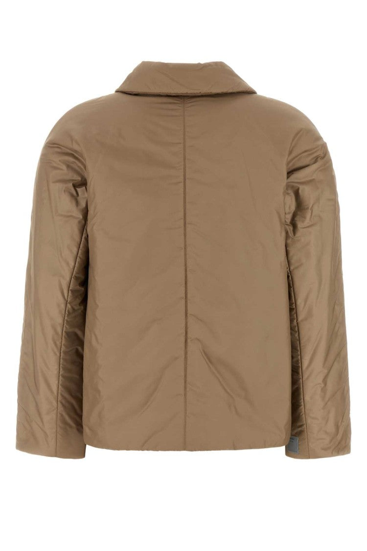 Mm The Cube Camel Polyester Greens Padded Jacket