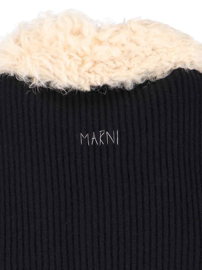 Marni 'Montone Collar' Cardigan – Black