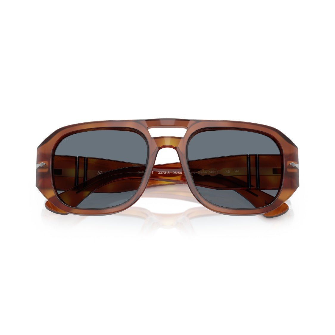 Persol 0Po3373s Tortoiseshell Acetate Sunglasses With Double Bridge Design