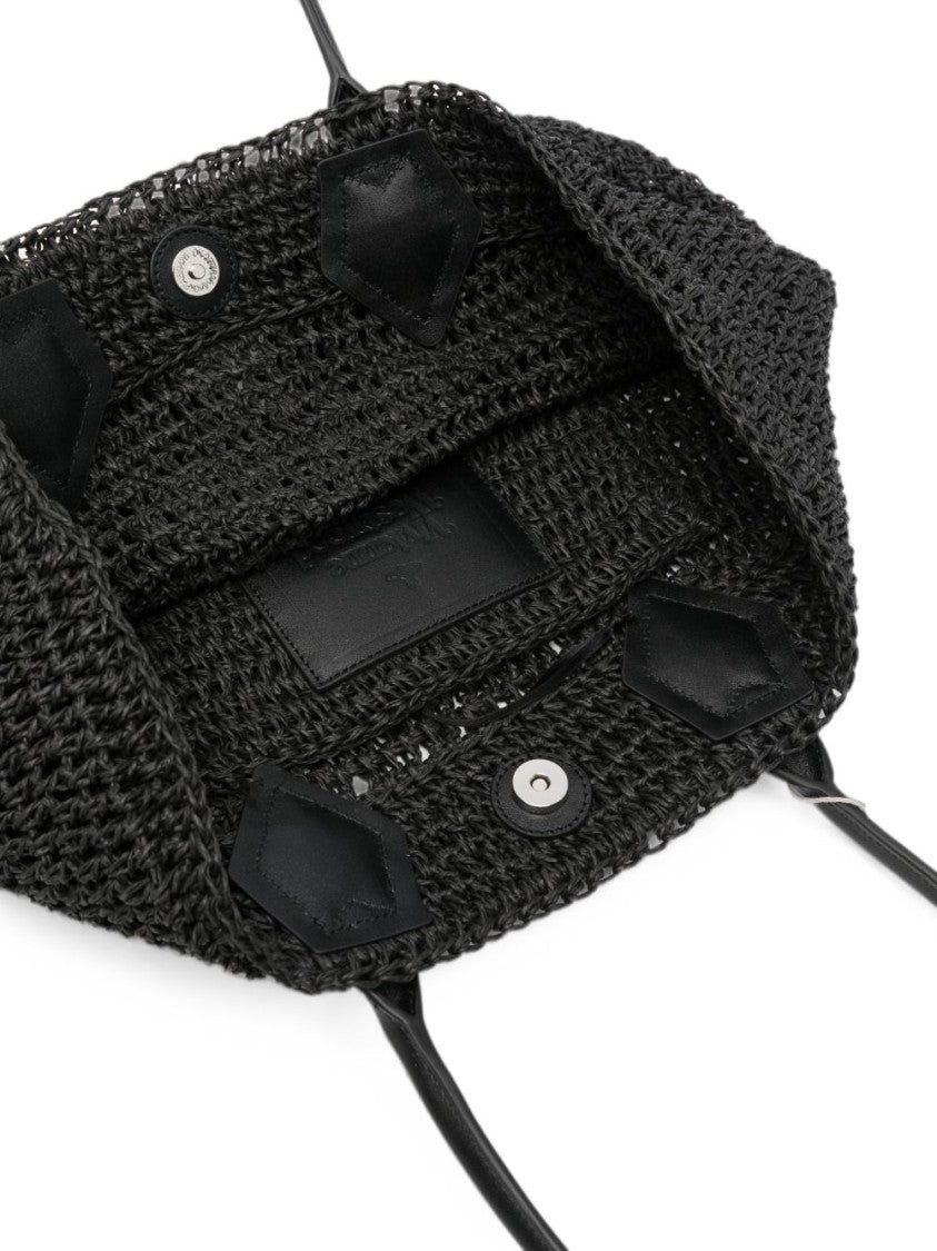 Vivienne Westwood Textured Woven Tote Bag With Embossed Logo