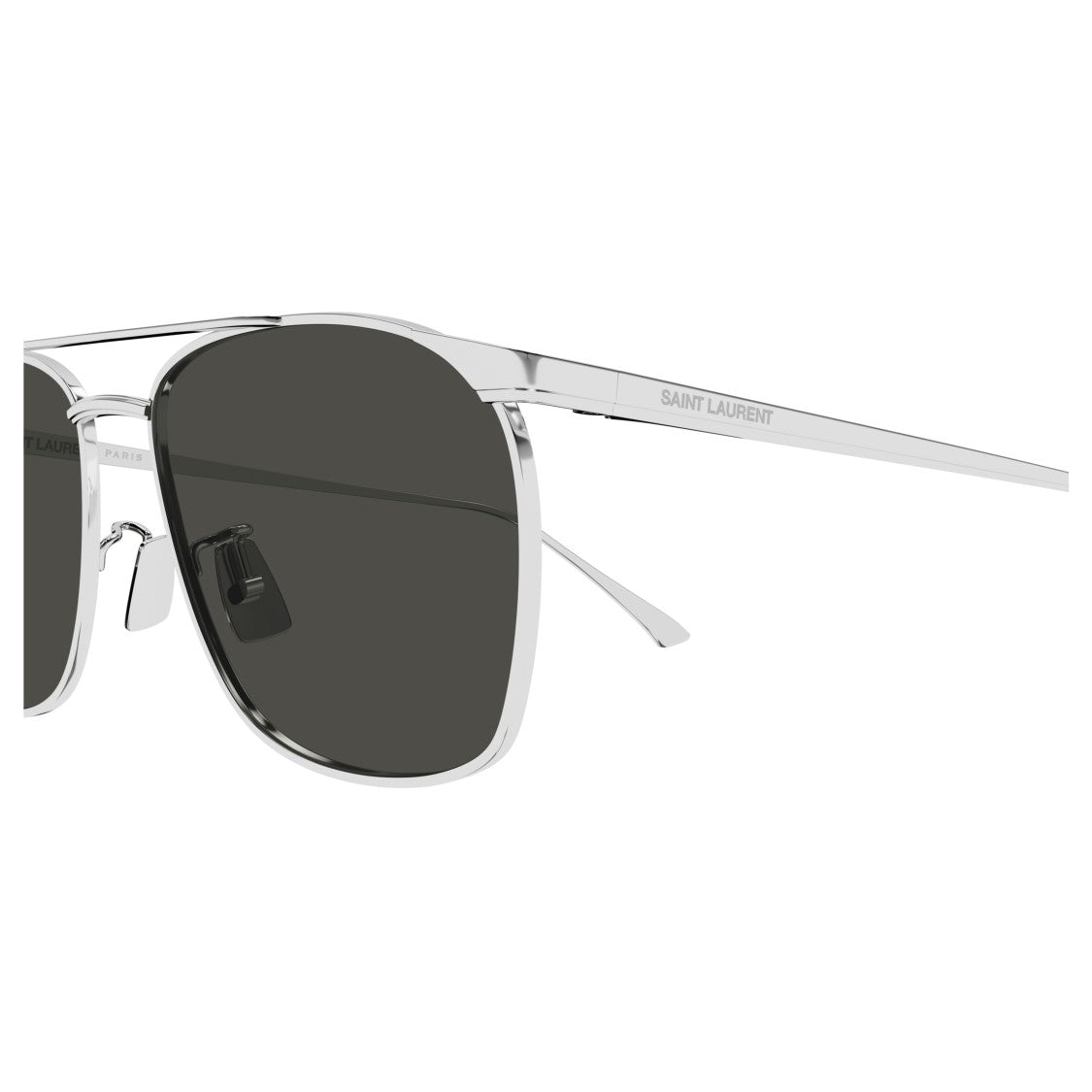 Saint Laurent Sl 796 Vincent Rectangular Silver Metal Sunglasses
