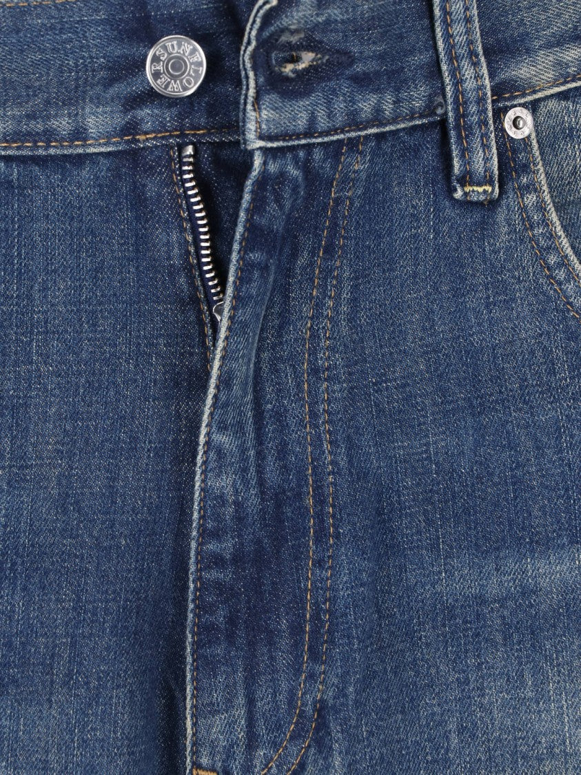 Sunflower Blue Super Wide Denim Wide-Leg Jeans