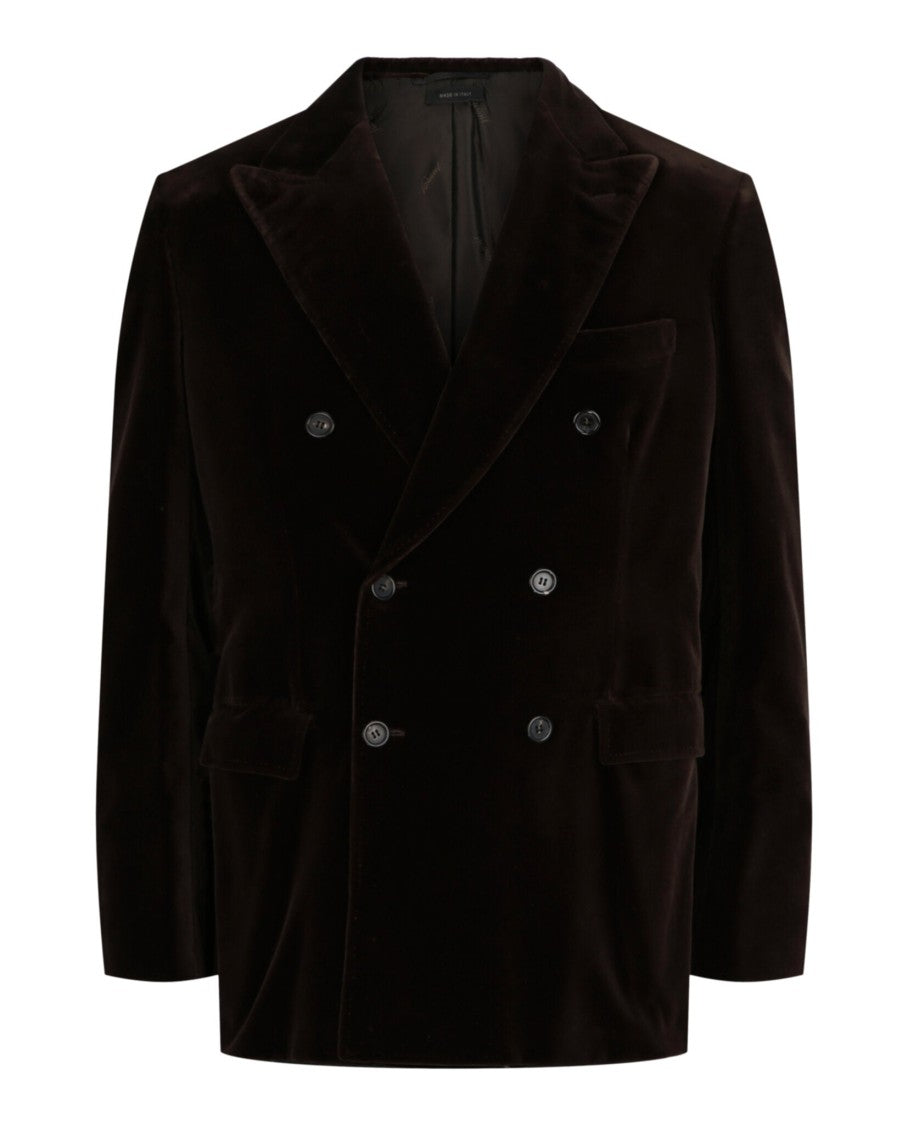 Brioni Double-Breasted Velvet Smoking Jacket