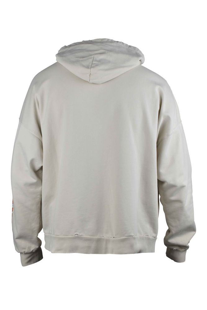 Balenciaga Ecru Cotton Hooded Sweatshirt