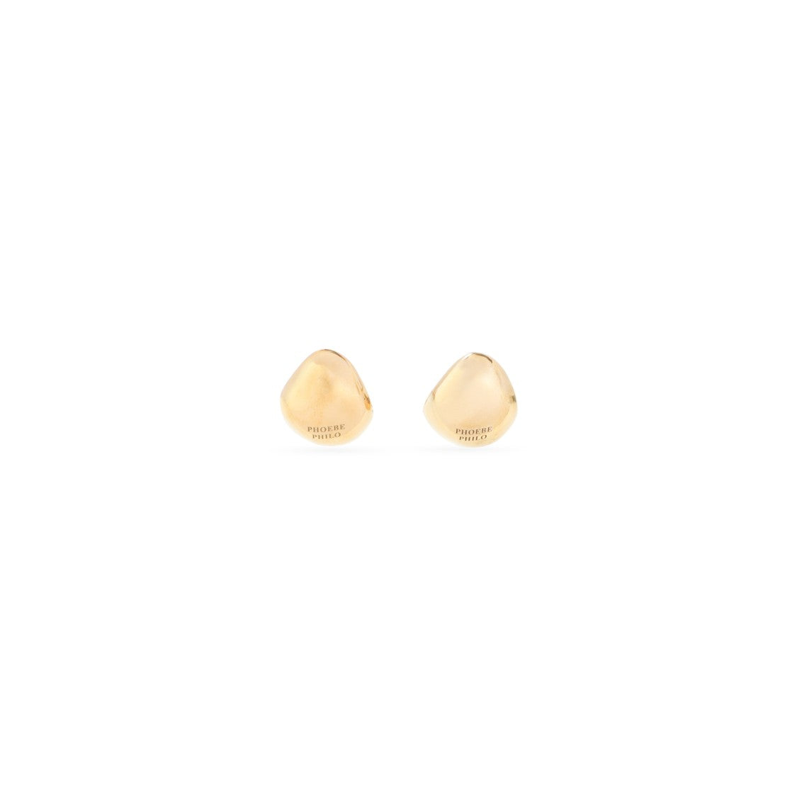 Phoebe Philo Gold Sterling Silver Pebble Studded Earrings