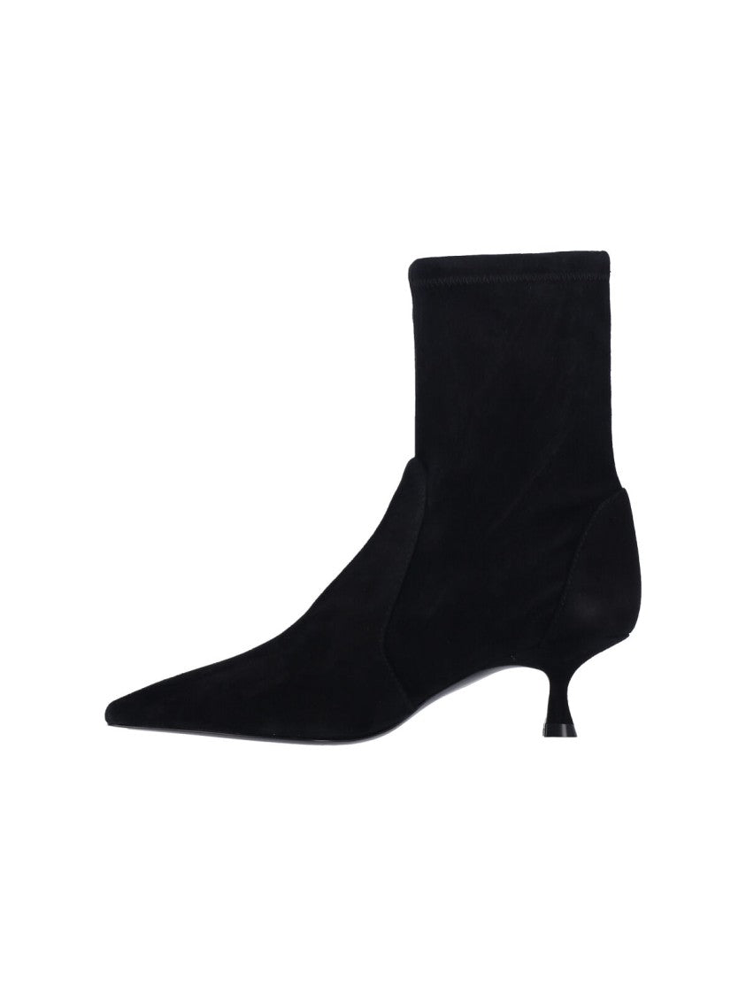 Stuart Weitzman Naomi 50 Ankle Boots – Black