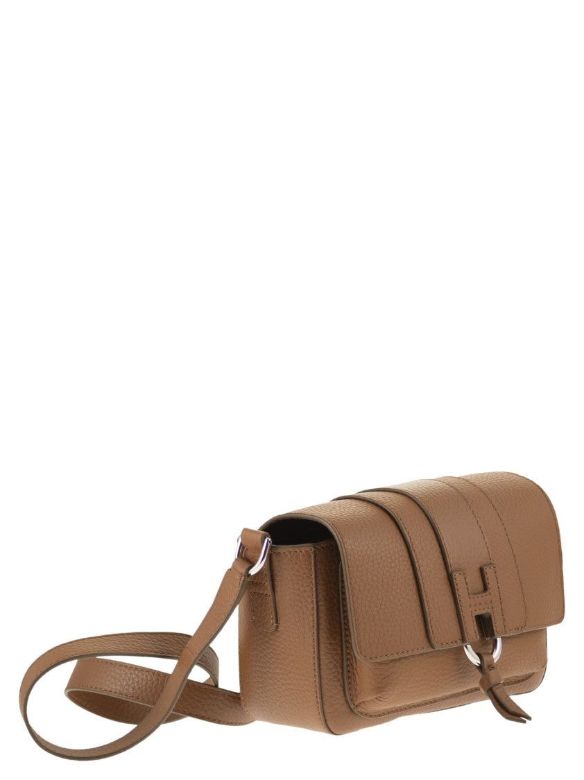 Hogan Trendy Leather Flap Bag