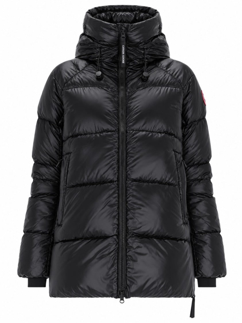 Canada Goose Black Cypress High-Collar Down-Filled Polyamide Down Jacket