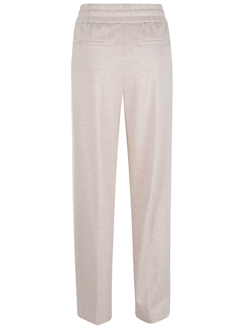 Peserico Relaxed Fit Trousers In Lightweight Technical Cotton Fleece