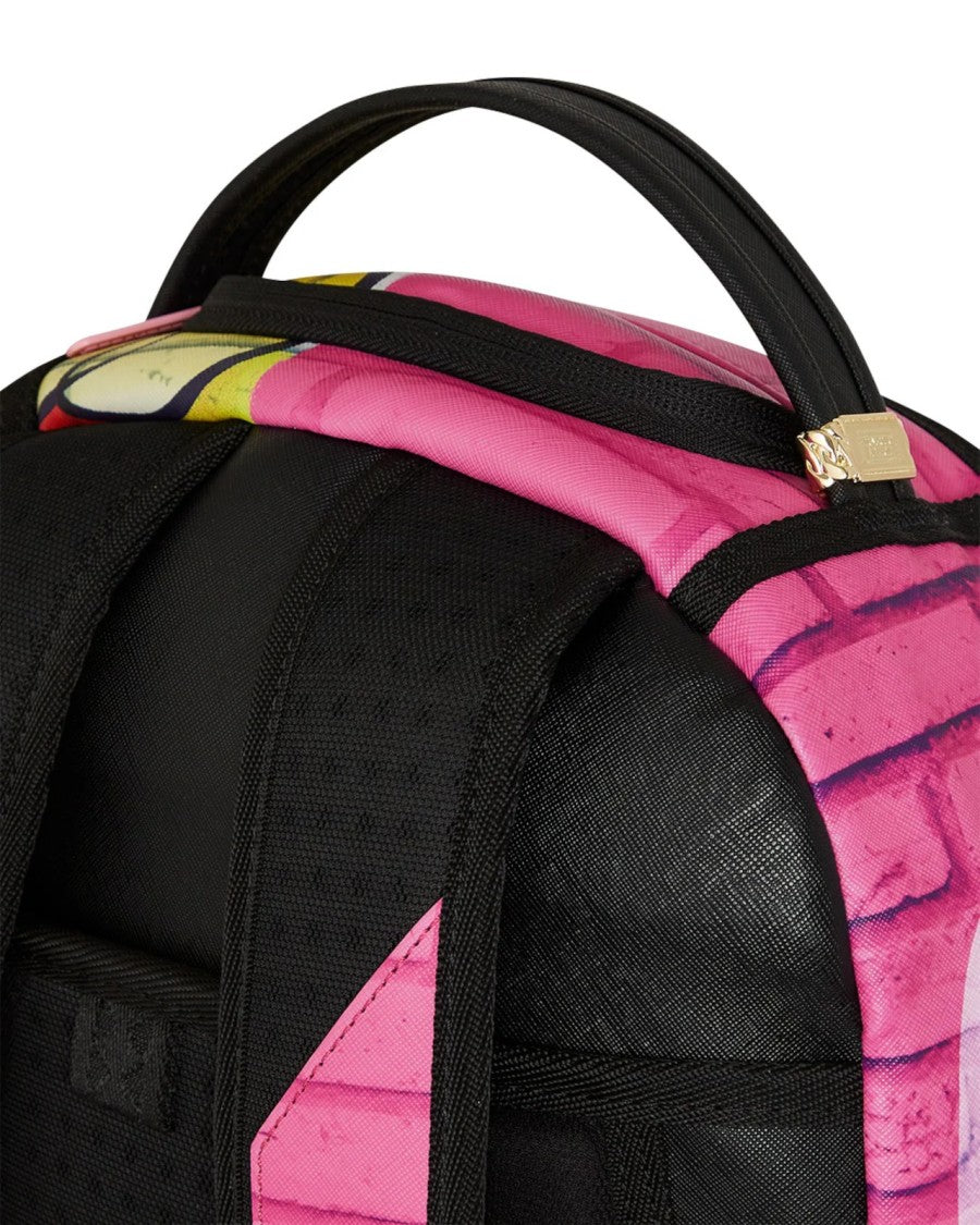 Sprayground Vibrant Graffiti-Inspired Backpack With Velvet-Lined Compartments