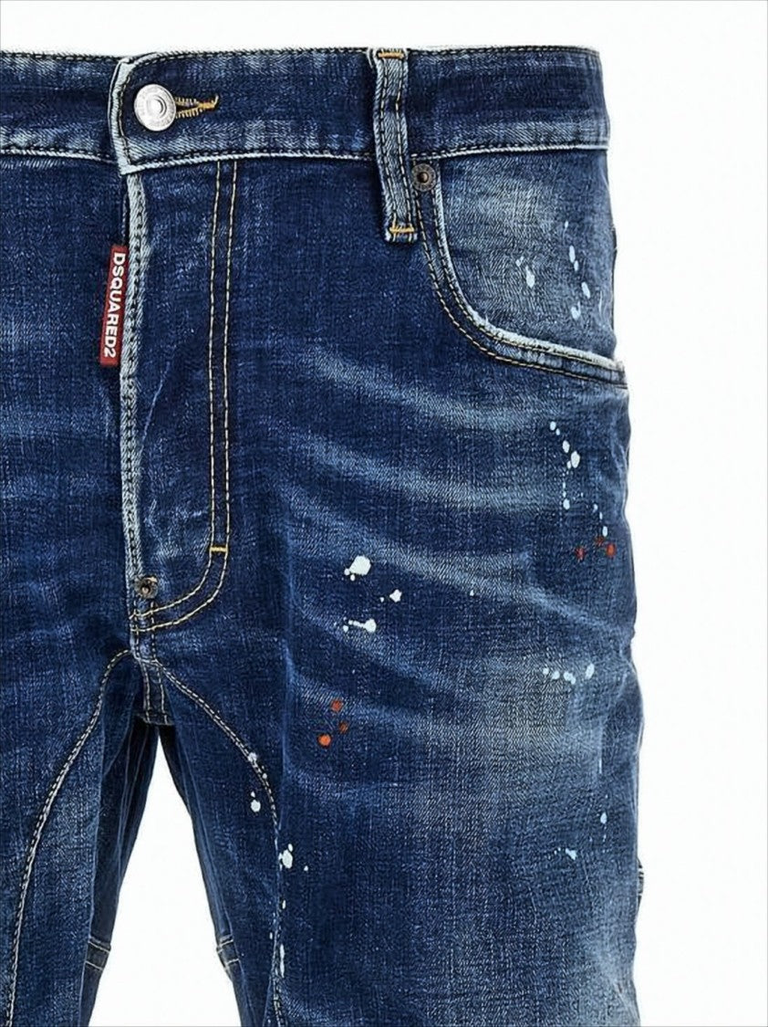 Dsquared2 Distressed Slim Fit Denim Pants