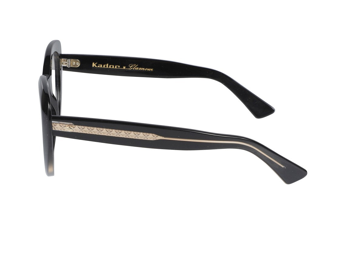 Kador Black Sophia Glamour Oversized Cat-Eye Eyeglasses