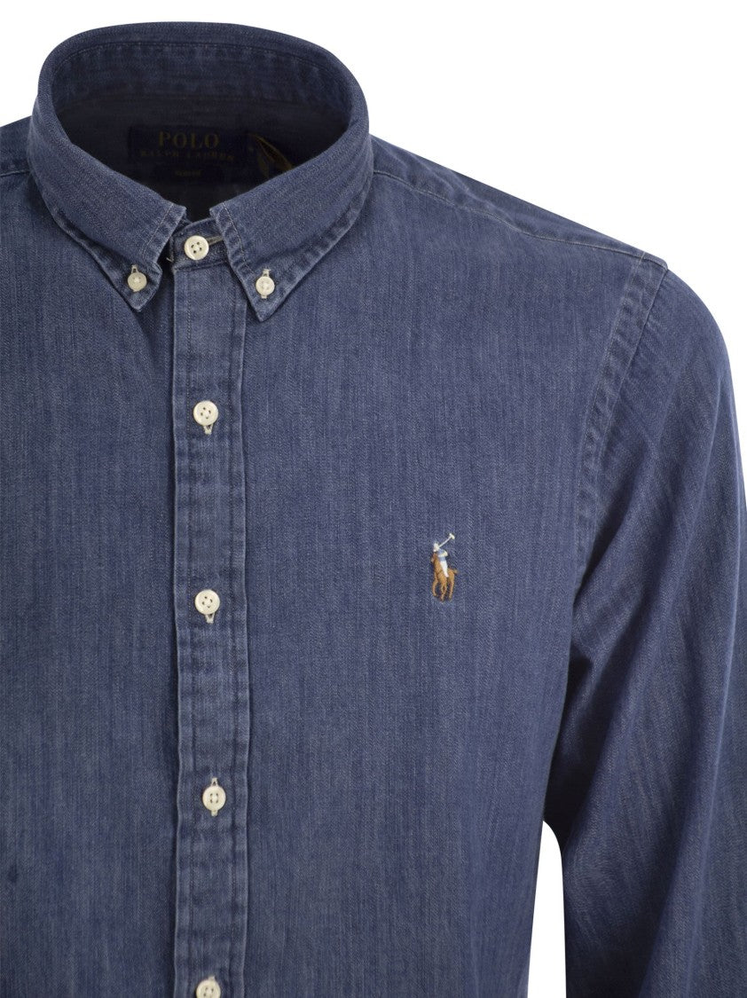 Polo Ralph Lauren Slim Fit Denim Sport Shirt