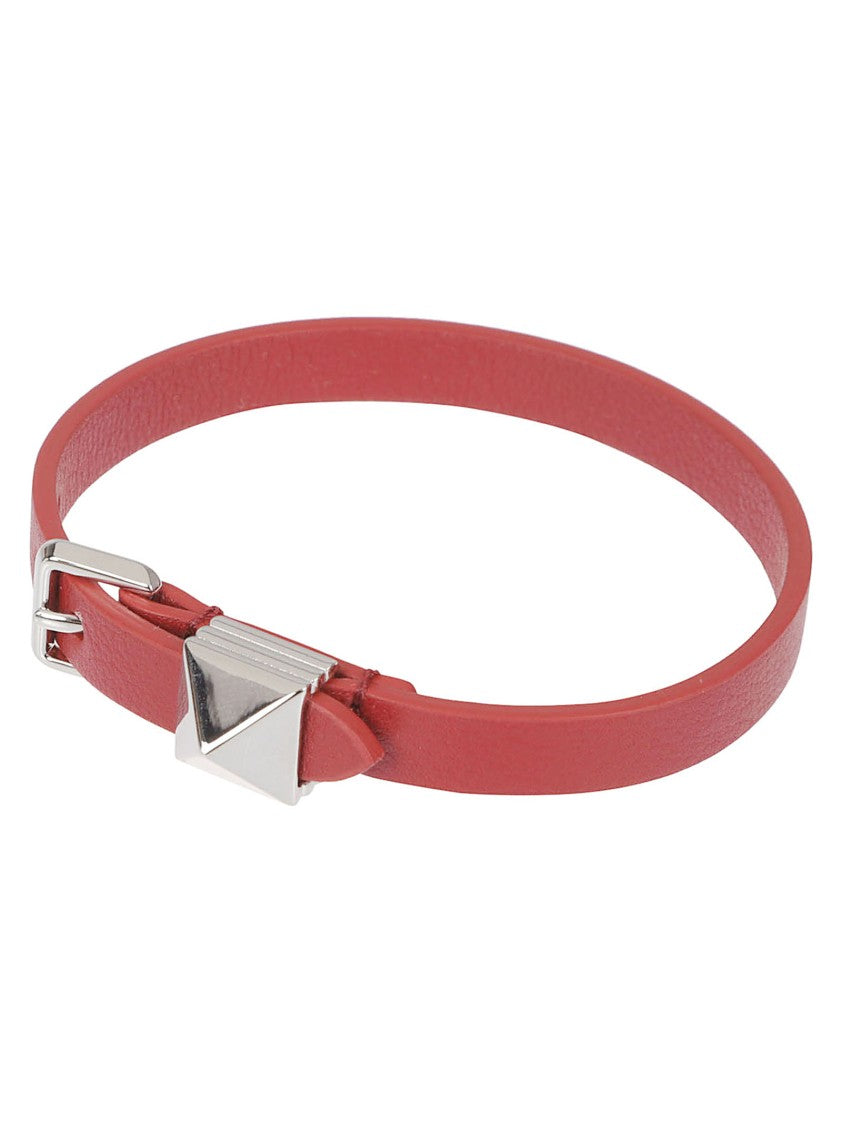 Valentino Garavani Slim Calf Leather Bracelet