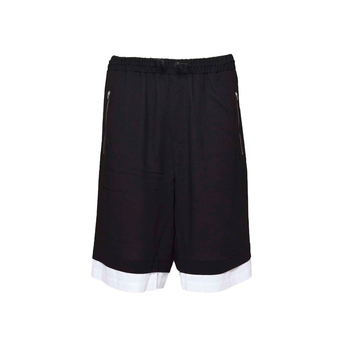 Wales Bonner Revelation Bermuda Shorts In Black Viscose