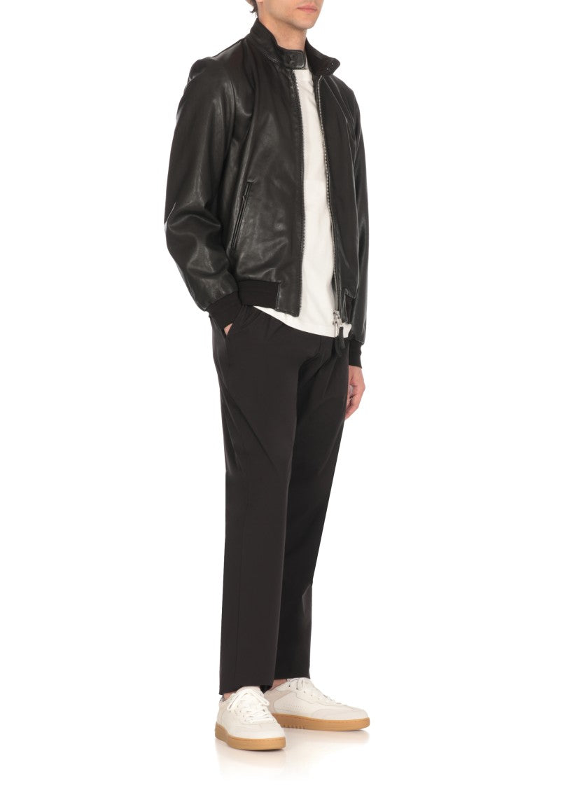 The Jack Leathers Black Elvis Leather Jacket