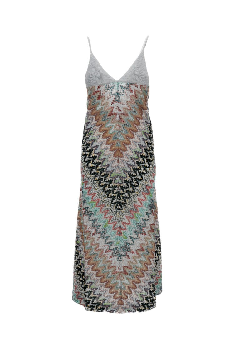 Missoni Sleeveless Zig Zag Long Dress
