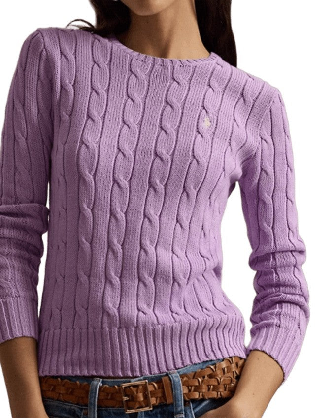 Polo Ralph Lauren Cotton Cable-Knit Slim Sweatshirt
