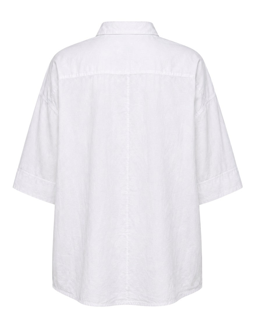 Transit Cotton-Blend Shirt With Classic Italian Collar And Structured Detailing
