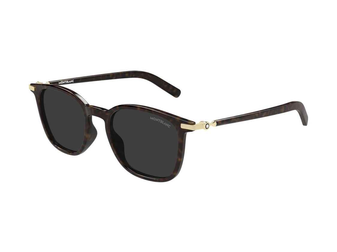 Montblanc Gold Mb0460s Tortoiseshell Square Sunglasses