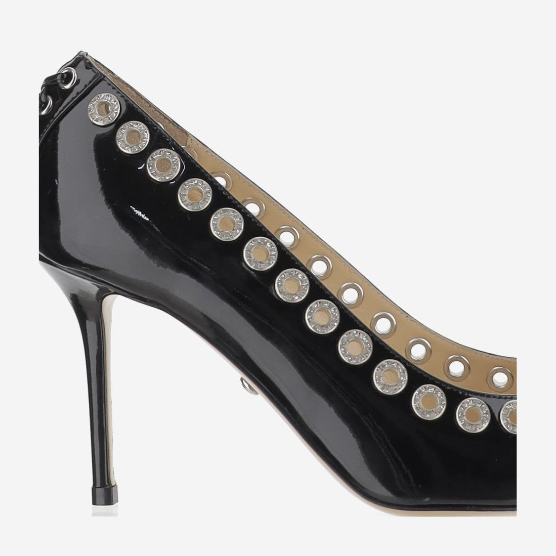 Mach & Mach Corset-Style Crystal-Embellished Pumps