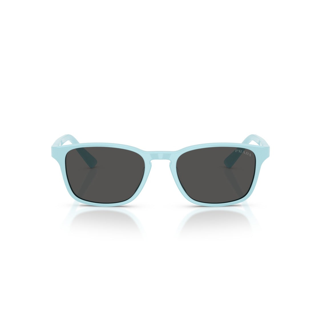 Prada 0Pr D13su Pastel Blue Rectangular Acetate Sunglasses
