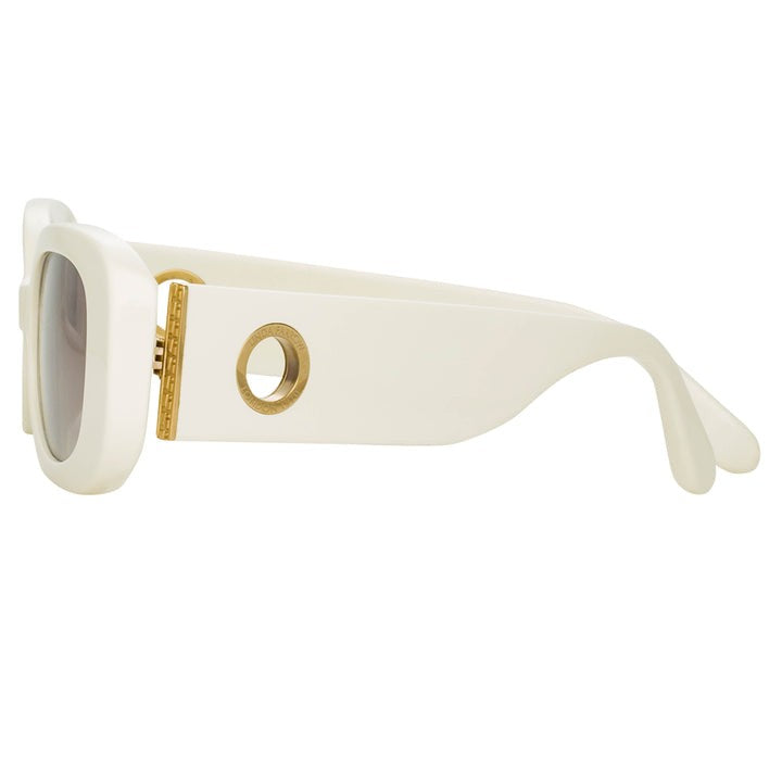 Linda Farrow Lola Rectangular Sunglasses In