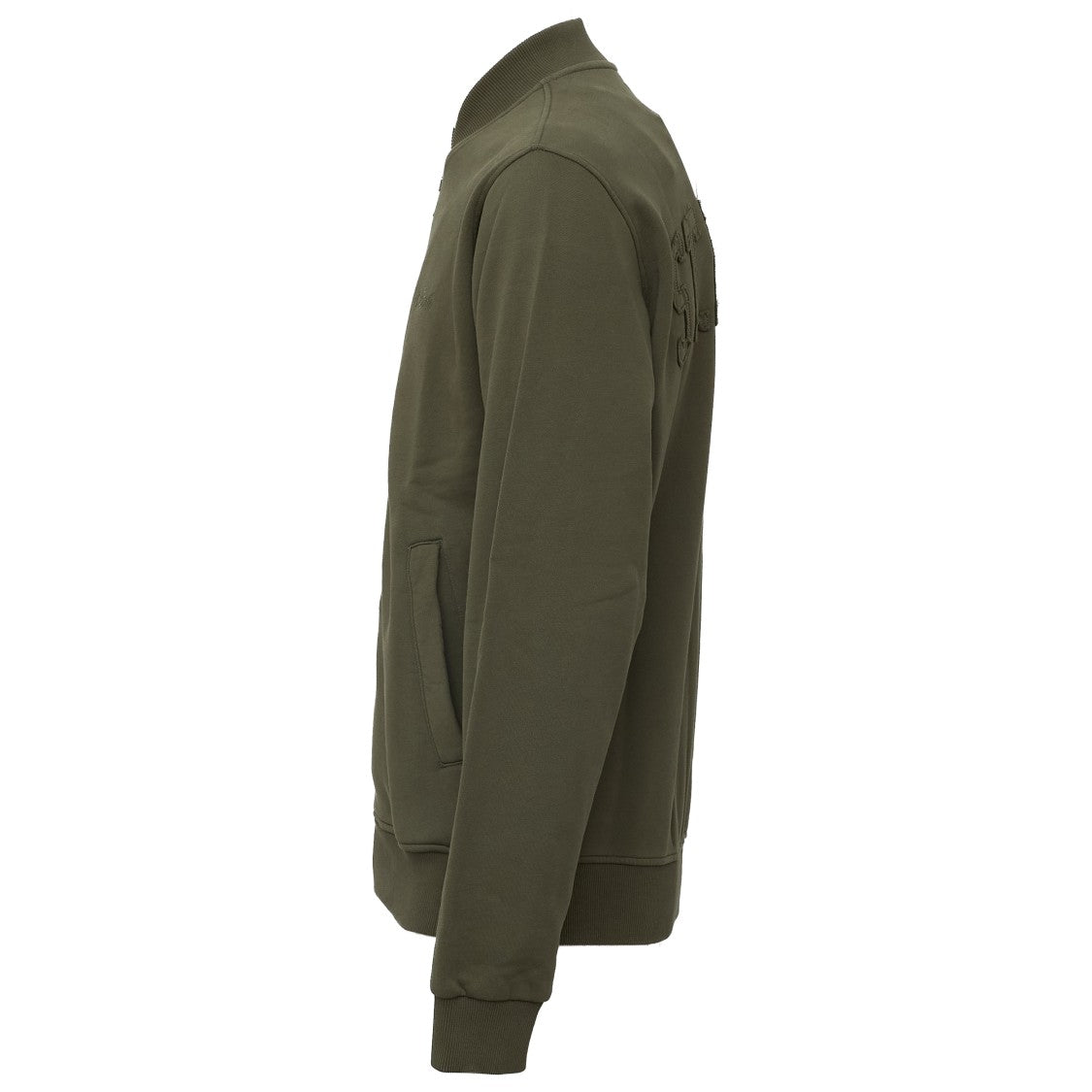 Mc2 Saint Barth Varsity Jackson Raw Full-Zip Sweatshirt